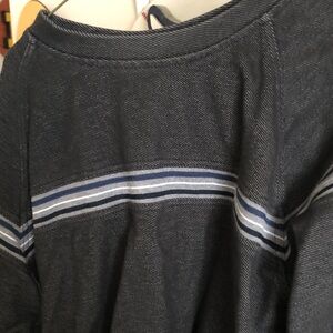 Striped Gray and White Shirt